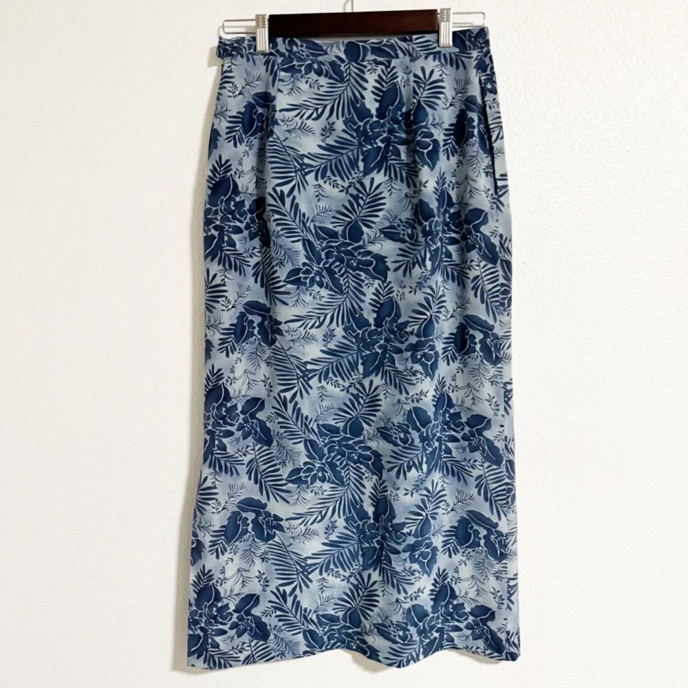 Pendleton Silk Floral Maxi Skirt